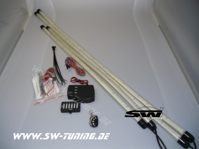 Flexible LED Unterbodenbeleuchtung Rot mit Fernbedienung
