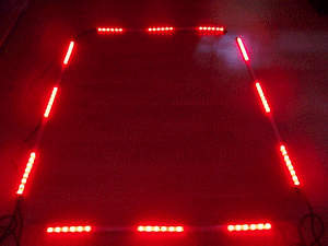 Flexible LED Unterbodenbeleuchtung Rot mit Fernbedienung