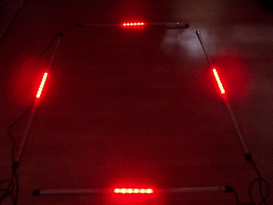 Flexible LED Unterbodenbeleuchtung Rot mit Fernbedienung