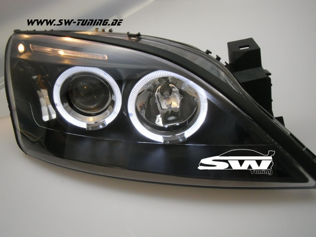 Angel Eye Scheinwerfer Ford Mondeo Mk3 00-07 LED SLR black