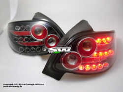 LED R�ckleuchten Peugeot 206cc Cabrio schwarz