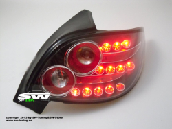 LED R�ckleuchten Peugeot 206 schwarz