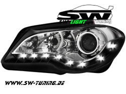 DAYLINE Scheinwerfer VW Touran GP 06-10 LED-TFL-Optik black