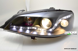 DAYLINE Scheinwerfer Opel Astra G 98-04 TFL-Optik black
