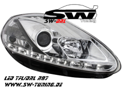 D-Lite Scheinwerfer Fiat Grande Punto 199 05-08 Tagfahrlicht chr