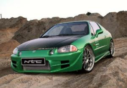 Honda CRX Del Sol Seitenschweller im DJ Design