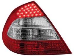 LED R�ckleuchten Mercedes Benz E-klasse W211 02-06 Limo red/crys