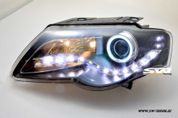Scheinwerfer VW Passat B6 3C LED TFL-Opt/ CCFL-Ring black