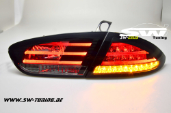 LED R�ckleuchten Seat Leon 1P1/1PA 09-13 black/smoke LED Blinker