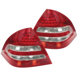 LED R�ckleuchten Mercedes Benz W203 C-Klasse FL 04-07 rot/klar