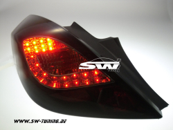 LED R�ckleuchten Opel Corsa D 3-T�rer 06-10 Black/Smoke