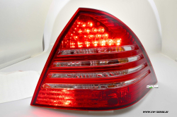 LED R�ckleuchten Mercedes Benz W203 C-Klasse 00-04 red/crystal