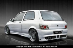 Heckstossstange fuer Renault Clio 1 V-Design