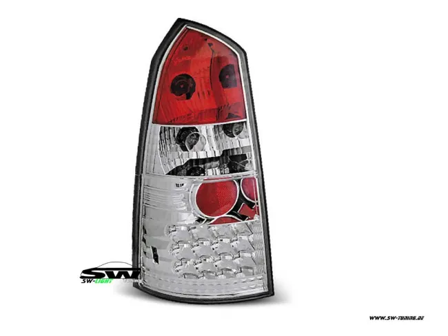 SW-Light LED Rückleuchten für Ford Focus Turnier MK1 99-05 chrom