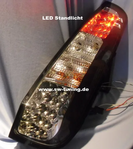 SW-Light LED taillights for Ford Fiesta mk6 02-05 3doors black