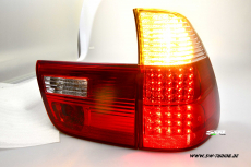 SW-Light LED Rckleuchten BMW X5 E53 00-03 red/crystal