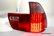 SW-Light LED Rckleuchten BMW X5 E53 00-03 red/crystal