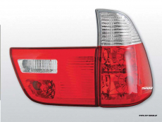 SW-Rckleuchten BMW X5 E53 00-02 4teilig red/crystal