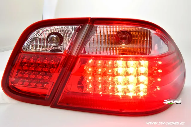 SW-Light LED taillights for Mercedes Benz CLK W208 06.97-06 red/crystal