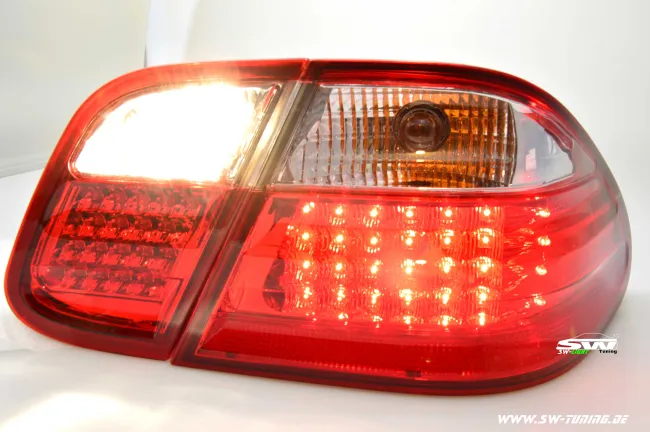 SW-Light LED taillights for Mercedes Benz CLK W208 06.97-06 red/crystal