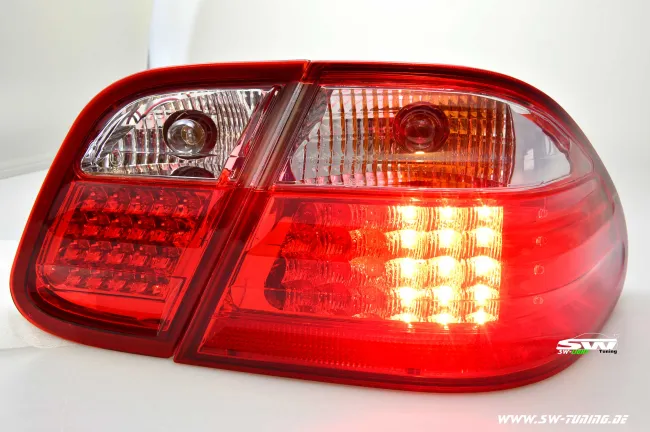SW-Light LED taillights for Mercedes Benz CLK W208 06.97-06 red/crystal
