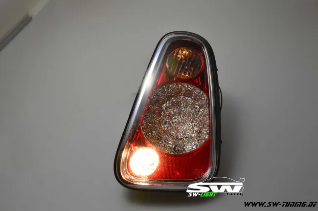 SW-Light LED taillights Mini Cooper One 03-06 R50 R53 crystal/red