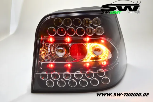 SW-Light LED taillights suitable for VW Golf IV 97-04 black