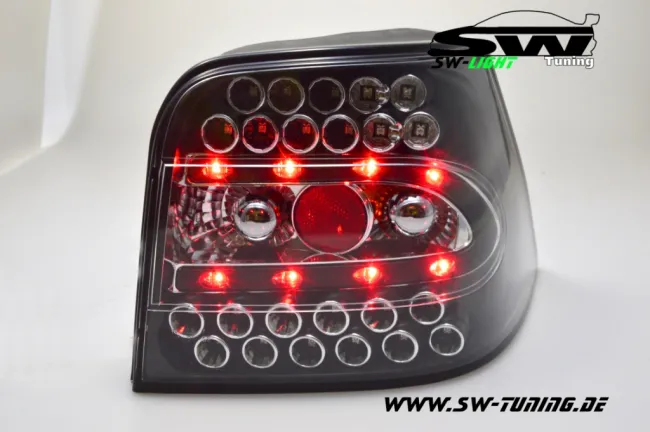 SW-Light LED taillights suitable for VW Golf IV 97-04 black