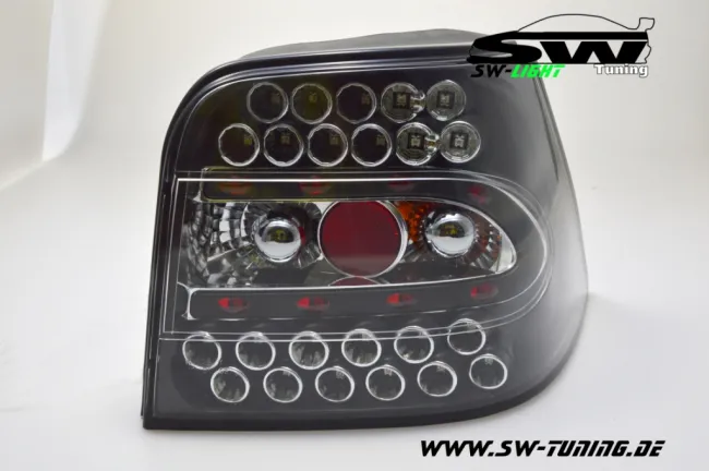 SW-Light LED taillights suitable for VW Golf IV 97-04 black