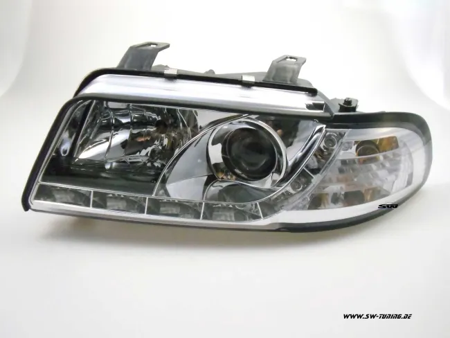 SW-Light headlights for AUDI A4 95-98 LED positionlight chrome