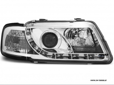 SW-Light Scheinwerfer fr Audi A3 8L 96-00 mit LED Standlicht chrome