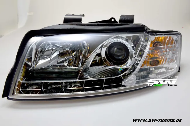 SW-Light Scheinwerfer für Audi A4 8E B6 01-04 LED Standlicht chrom
