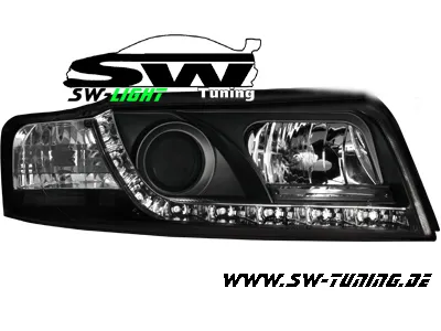 SW-Light Scheinwerfer für Audi A4 8E B6 01-04 LED Standlicht black