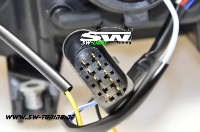 SW-Light headlights for Audi A6 97-01 LED position light black