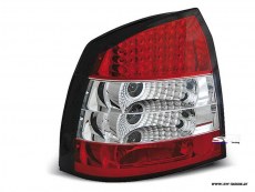 SW-Light LED Rckleuchten fr Opel Astra G 98-04 Lim/Flieheck red/crystal