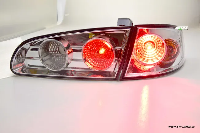 SW- taillights for Seat Ibiza 6L 02.2002-2008 chrome