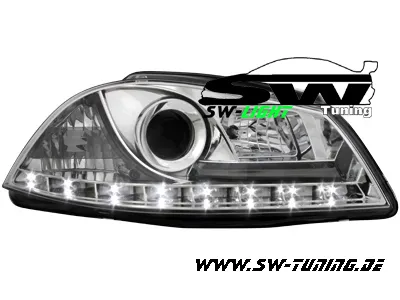 SW-Light headlights Seat Ibiza 6L/Cordoba 03-08 LED position-light chrome