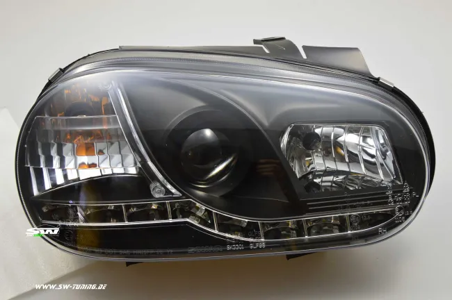 SW-Light VW Golf IV Halogen Headlights LED positionslight black