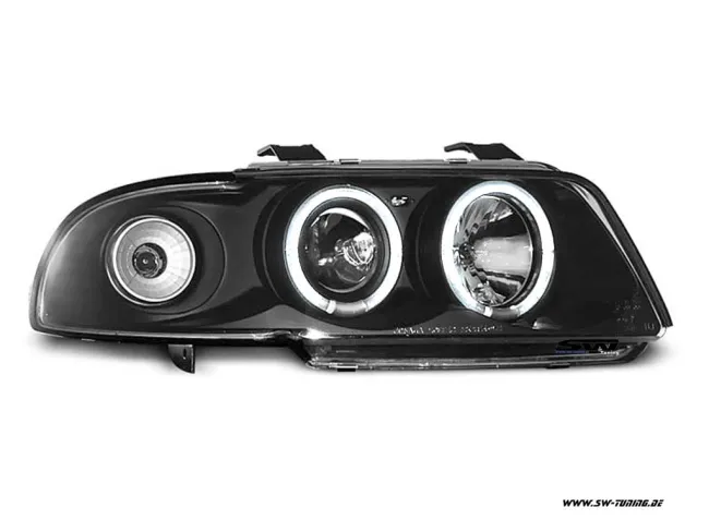 Angel Eye Scheinwerfer für AUDI A4 B5 95-98 LED Standlichtringe black