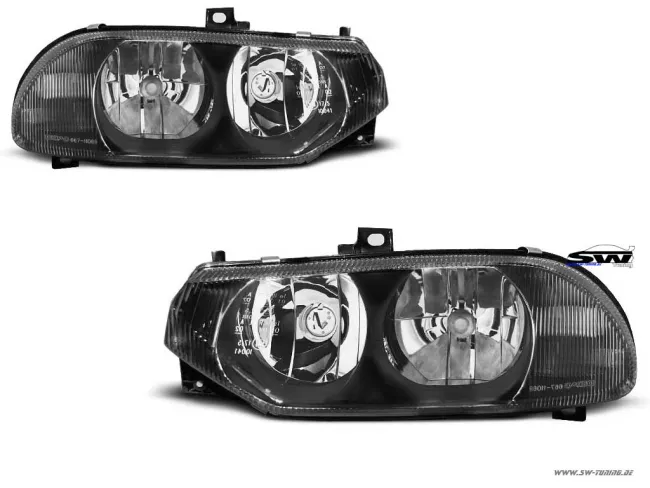 SW-Halogen headlights for ALFA ROMEO 156 97-03 black