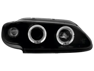 angel eye headlights Renault Megane 96-99 3-5door 2 halo rims bl