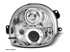 Angel eye headlights Renault Twingo 92-07 LED 1 halo rim chrome