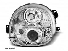 Angel eye headlights Renault Twingo 92-07 LED 1 halo rim chrome