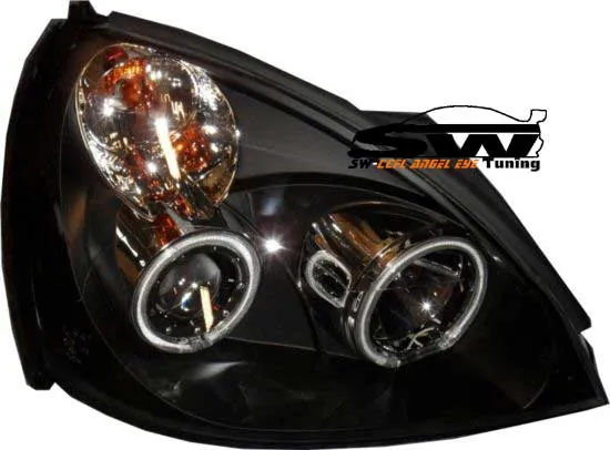 SW- Angel Eye headlights Renault Clio II Phase2 Type B Facelift 01-05 SLR black