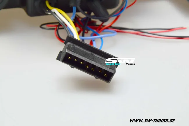 angel eye headlights Fiat Punto type 188 99-02 2 LED halo rims chrome