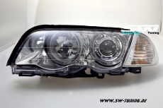 angel eye headlights 3er BMW E46 Sedan 4doors 98-01 2 halo rims
