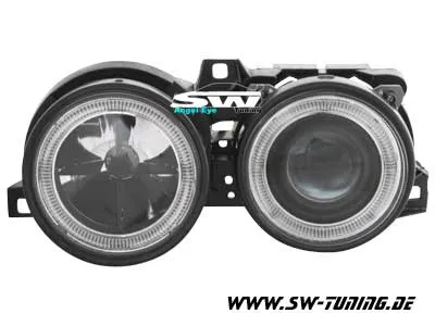 Angel Eye Scheinwerfer 3er BMW E30 89-91 Standlichtringe black