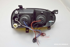 Angel Eye Scheinwerfer VW Golf 3 92-97 LED Standlichtringe black