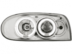 Angel Eye Scheinwerfer fr VW Golf 3 92-97 LED Standlichtringe chrome