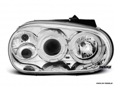 Angel Eye headlights for VW Golf IV LED 2 halo rims chrome
